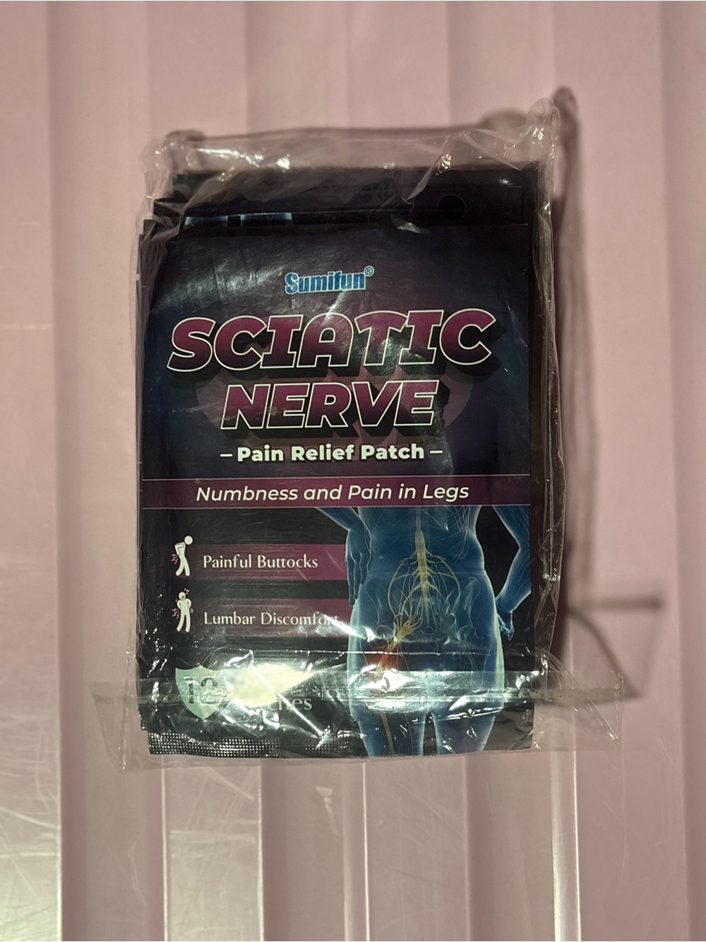 Sciatic Nerve Pain Relief Patch - Blue & Black